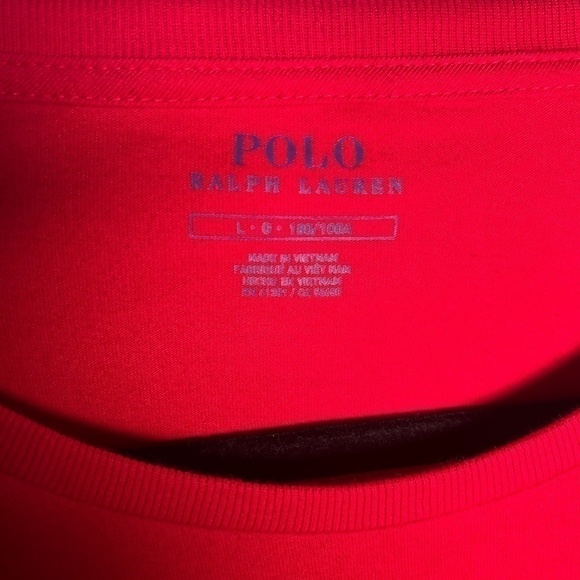 Polo Ralph Lauren Men’s Classic Fit Red Long-Sleeve Shirt Size Large - Picture 4 of 4